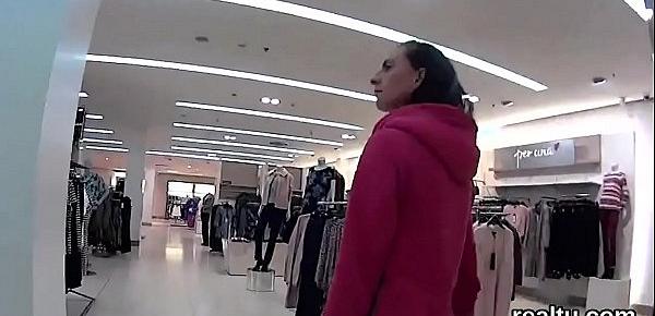  Perfect czech cutie was seduced in the supermarket and fucked in pov
